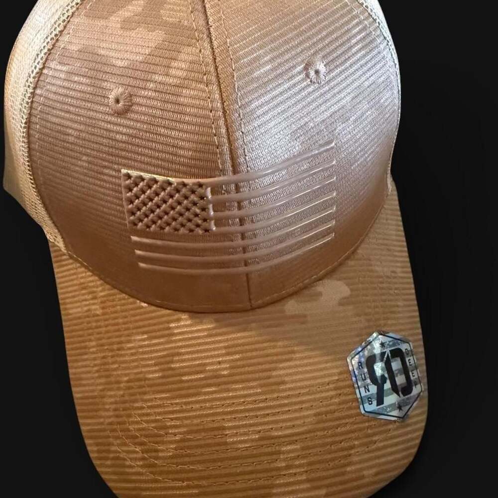 Runs Deep American Flag Camo Trucker Hat